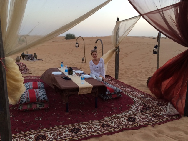 Experience a Bedouin style dinner in the desert
