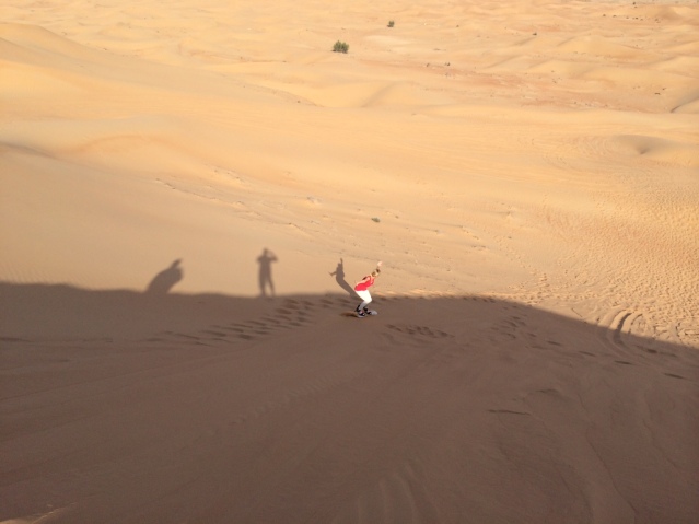 Sand Boarding - I didn't fall once!